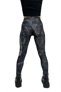 VampireFreaks Deathcore Plague Doctor Leggings -Akumu Ink Shop womens steampunk online clothing store