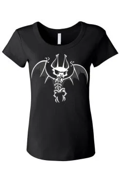 VampireFreaks Batty Bones Tee [Multiple Styles Available] -Akumu Ink Shop womens scoop neck front resize 590x bc654002 7424 4bc6 bba4 4ae5b73ae668