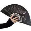 Kreepsville Vampira Coffin Fabric Fan -Akumu Ink Shop xXZ